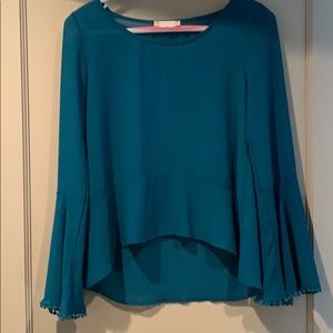 Like NEW Altar’d State Blue Flowy Sheer Top